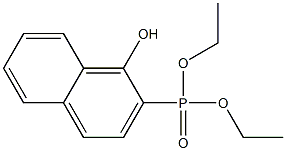 1-Hydroxy-2-naphtylphosphonic acid diethyl ester Struktur