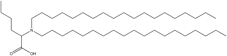 2-(Dinonadecylamino)hexanoic acid Struktur