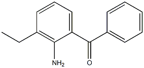 2-Amino-3-ethylbenzophenone Struktur