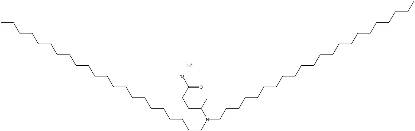 4-(Didocosylamino)valeric acid lithium salt Struktur