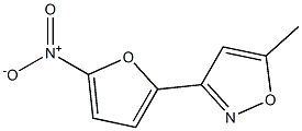 5-Methyl-3-(5-nitro-2-furyl)isoxazole Struktur