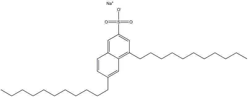 4,6-Diundecyl-2-naphthalenesulfonic acid sodium salt Struktur