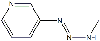 1-(3-Pyridinyl)-3-methyltriazene Struktur