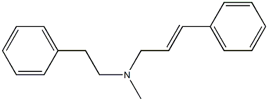 N-Methyl-N-cinnamylphenethylamine Struktur