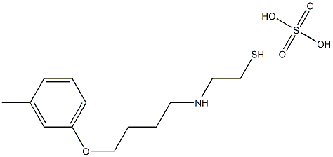 2-[4-(m-Tolyloxy)butyl]aminoethanethiol sulfate Struktur