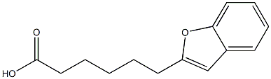 6-(Benzofuran-2-yl)hexanoic acid Struktur