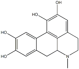 5,6,6a,7-Tetrahydro-6-methyl-4H-dibenzo[de,g]quinoline-1,2,9,10-tetrol Struktur