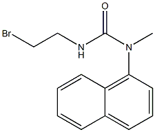 1-(2-Bromoethyl)-3-methyl-3-(1-naphtyl)urea Struktur