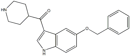 4-Piperidyl 5-benzyloxy-1H-indol-3-yl ketone Struktur