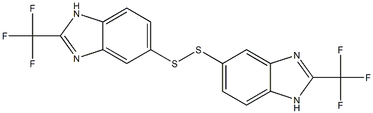 5,5'-Dithiobis[2-(trifluoromethyl)-1H-benzimidazole] Struktur