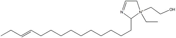 1-Ethyl-1-(2-hydroxyethyl)-2-(11-tetradecenyl)-3-imidazoline-1-ium Struktur