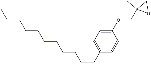 4-(5-Undecenyl)phenyl 2-methylglycidyl ether Struktur