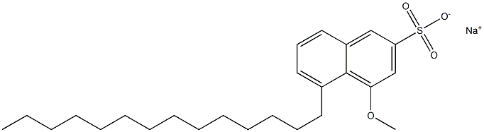 4-Methoxy-5-tetradecyl-2-naphthalenesulfonic acid sodium salt Struktur