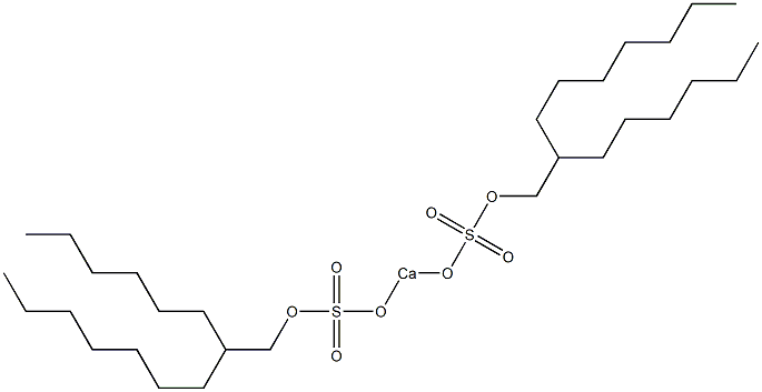 Bis(2-hexylnonyloxysulfonyloxy)calcium Struktur