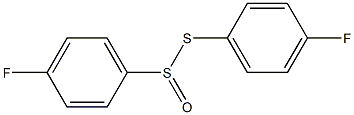 4-Fluorobenzenethiosulfinic acid S-(4-fluorophenyl) ester Struktur