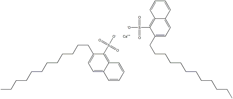 Bis(2-dodecyl-1-naphthalenesulfonic acid)calcium salt Struktur