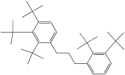 1-(2,3,4-Tri-tert-butylphenyl)-3-(2,3-di-tert-butylphenyl)propane Struktur