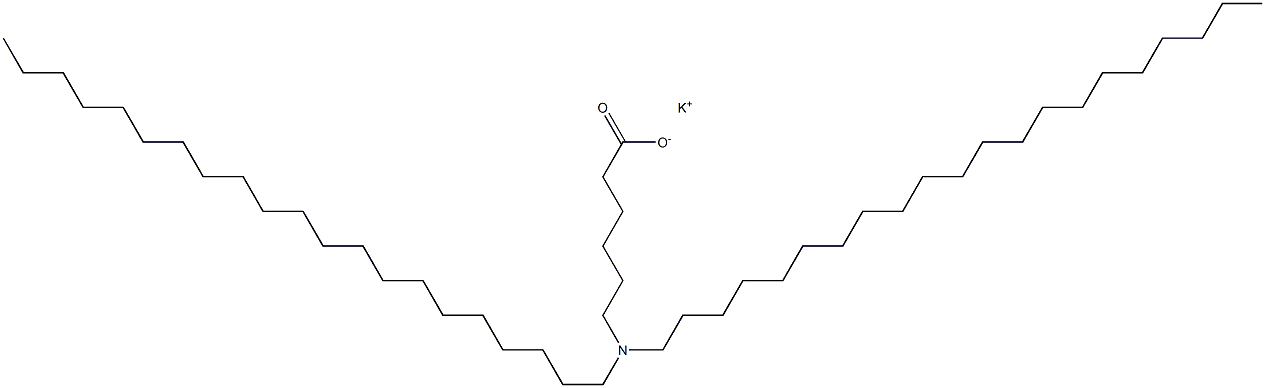 6-(Dihenicosylamino)hexanoic acid potassium salt Struktur