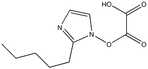 Oxalic acid 2-(2-pentyl-1H-imidazol-1-yl) ester Struktur