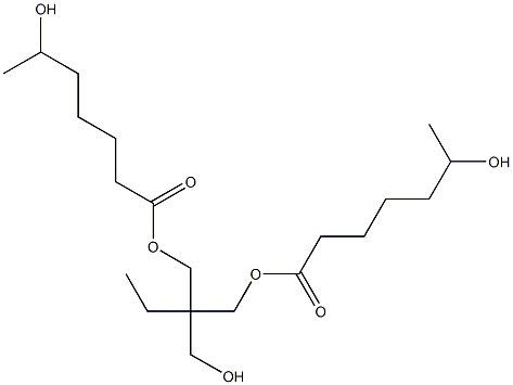 Bis(6-hydroxyheptanoic acid)2-ethyl-2-(hydroxymethyl)-1,3-propanediyl ester Struktur