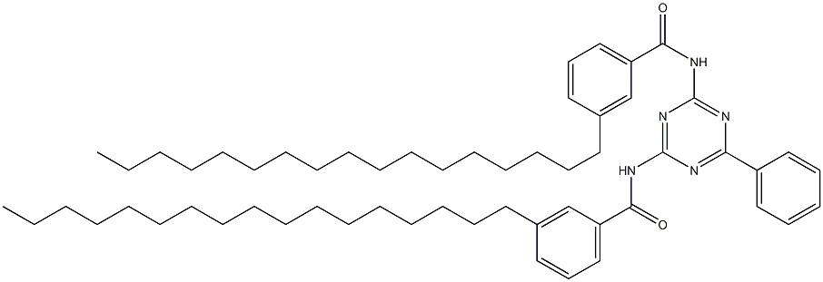 N,N'-(6-Phenyl-1,3,5-triazine-2,4-diyl)bis(3-heptadecylbenzamide) Struktur