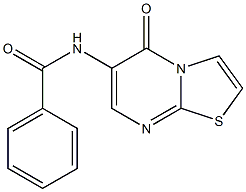 6-Benzoylamino-5H-thiazolo[3,2-a]pyrimidin-5-one Struktur