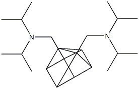 1,4-Bis[(diisopropylamino)methyl]-pentacyclo[4.2.0.02,5.03,8.04,7]octane Struktur