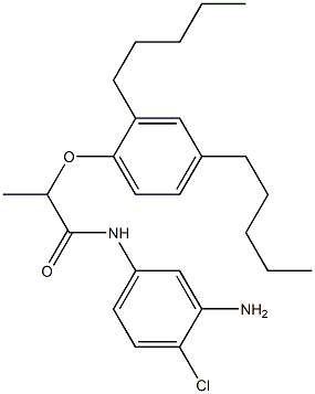 N-(3-Amino-4-chlorophenyl)-2-(2,4-diamylphenoxy)propanamide Struktur