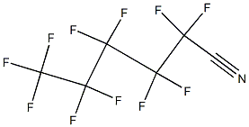 Undecafluorohexanenitrile Struktur