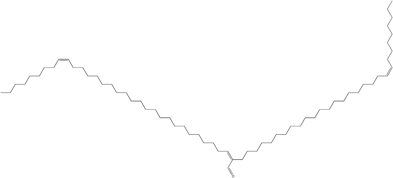 (2Z,25Z)-2-[(21Z)-21-Triaconten-1-yl]tetratriaconta-2,25-dienal Struktur