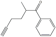 1-Phenyl-2-methyl-5-hexyn-1-one Struktur