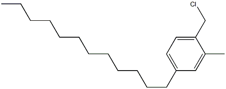 4-Dodecyl-2-methylbenzyl chloride Struktur