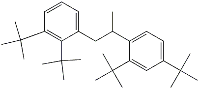 1-(2,3-Di-tert-butylphenyl)-2-(2,4-di-tert-butylphenyl)propane Struktur