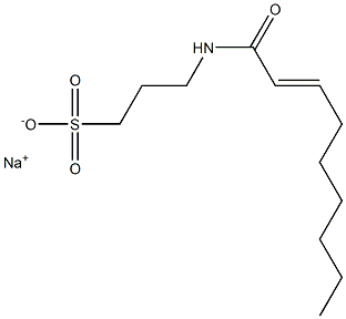 3-(2-Nonenoylamino)-1-propanesulfonic acid sodium salt Struktur