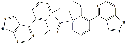 1-Methyl-1H-pyrazolo[3,4-d]pyrimidin-4-yl(2-methoxyphenyl) ketone Struktur