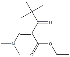 2-[(Z)-Dimethylaminomethylene]-4,4-dimethyl-3-oxovaleric acid ethyl ester Struktur