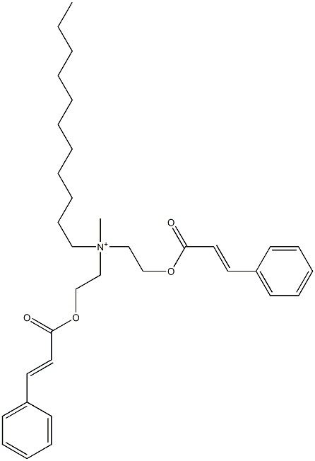 Bis[2-(cinnamoyloxy)ethyl](methyl)undecylaminium Struktur