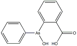 o-(Phenylhydroxyarsino)benzoic acid Struktur