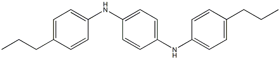 N,N'-Bis(4-propylphenyl)-p-phenylenediamine Struktur