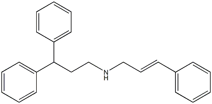 N-(3-Phenyl-2-propenyl)-3,3-diphenylpropan-1-amine Struktur