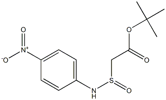 [(4-Nitrophenyl)aminosulfinyl]acetic acid tert-butyl ester Struktur