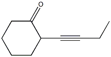 2-(1-Butynyl)cyclohexanone Struktur