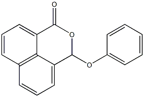 3-(Phenoxy)-1H,3H-naphtho[1,8-cd]pyran-1-one Struktur