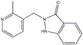 2-[(2-Methyl-3-pyridinyl)methyl]-1H-indazol-3(2H)-one Struktur