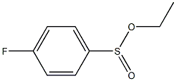 4-Fluorobenzenesulfinic acid ethyl ester Struktur