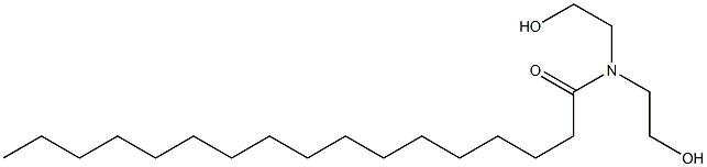 N,N-Bis(2-hydroxyethyl)heptadecanamide Struktur