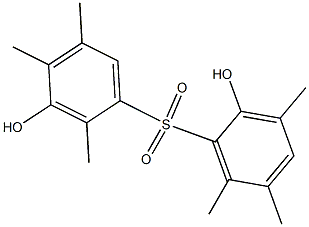 2,3'-Dihydroxy-2',3,4',5,5',6-hexamethyl[sulfonylbisbenzene] Struktur