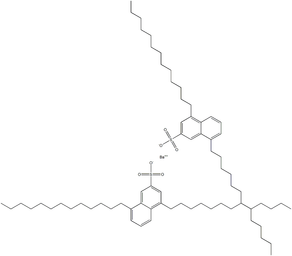 Bis(4,8-ditridecyl-2-naphthalenesulfonic acid)barium salt Struktur