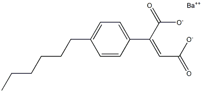 2-(4-Hexylphenyl)maleic acid barium salt Struktur