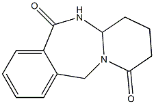 3,4,4a,5-Tetrahydropyrido[1,2-b][2,4]benzodiazepine-1,6(2H,11H)-dione Struktur